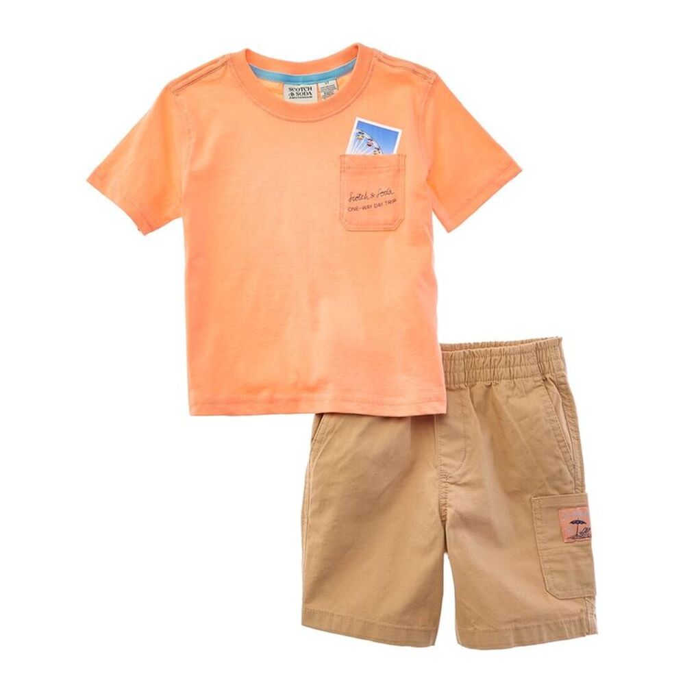 Scotch & Soda Boys  2Pc T-Shirt & Short Set